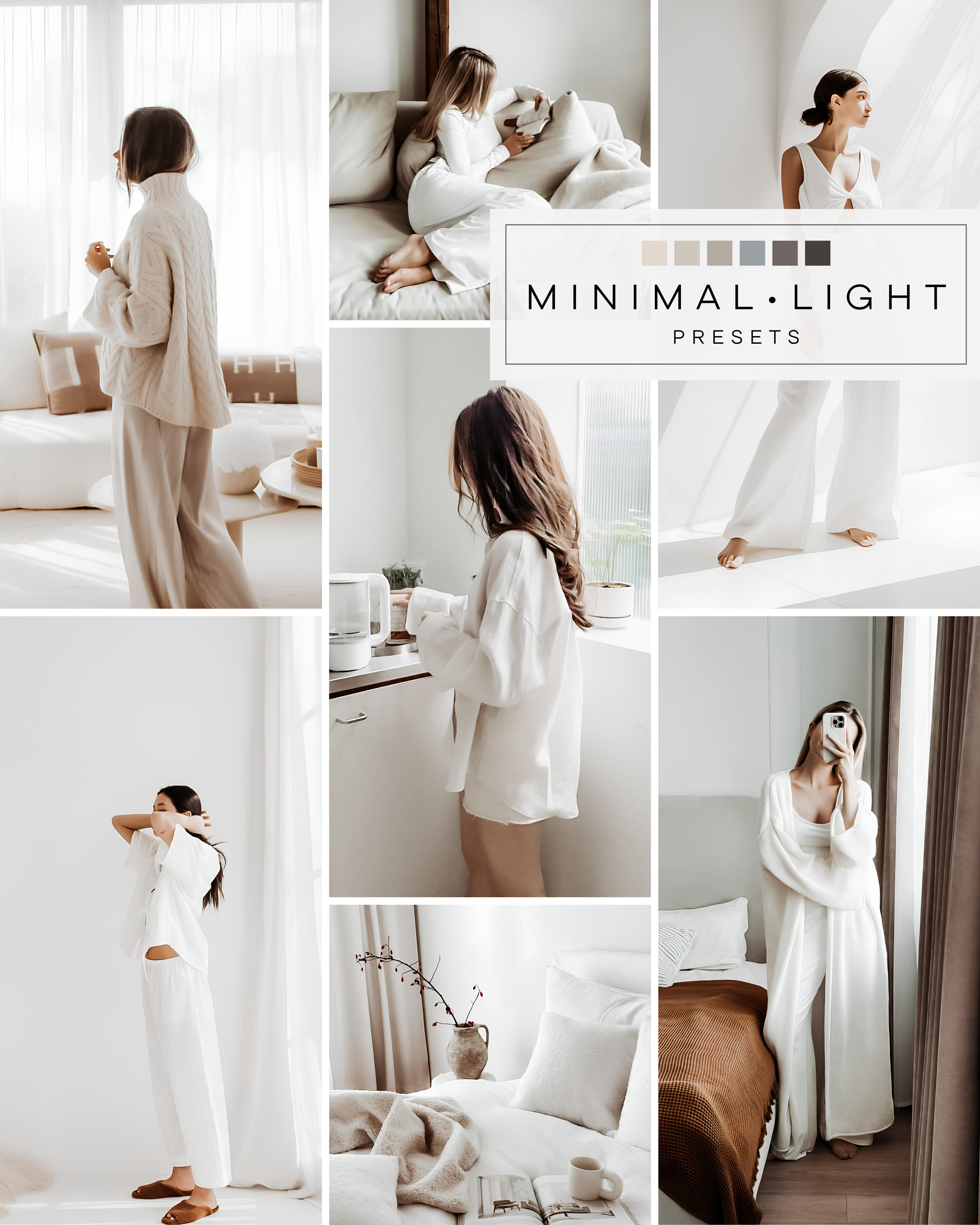 Minimal · Light  Photo Preset Pack