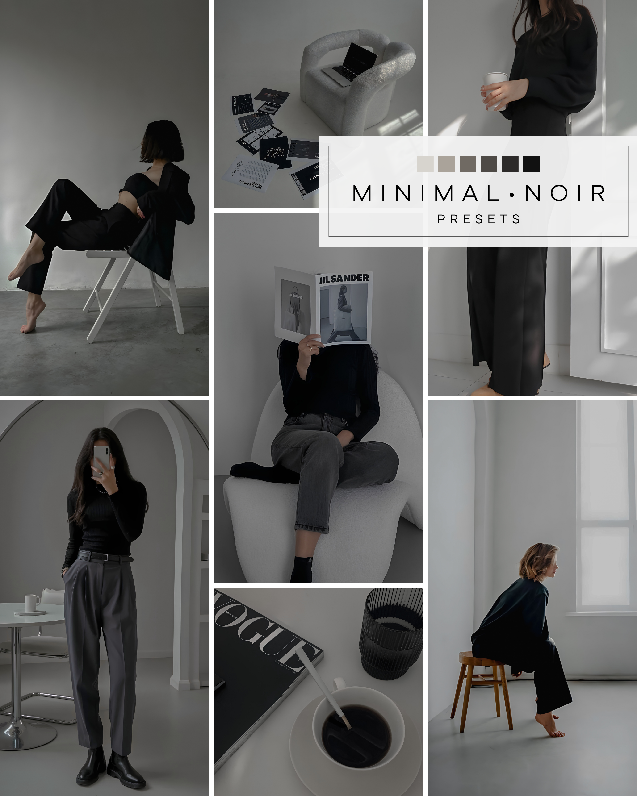 Minimal · Noir  Photo Preset Pack
