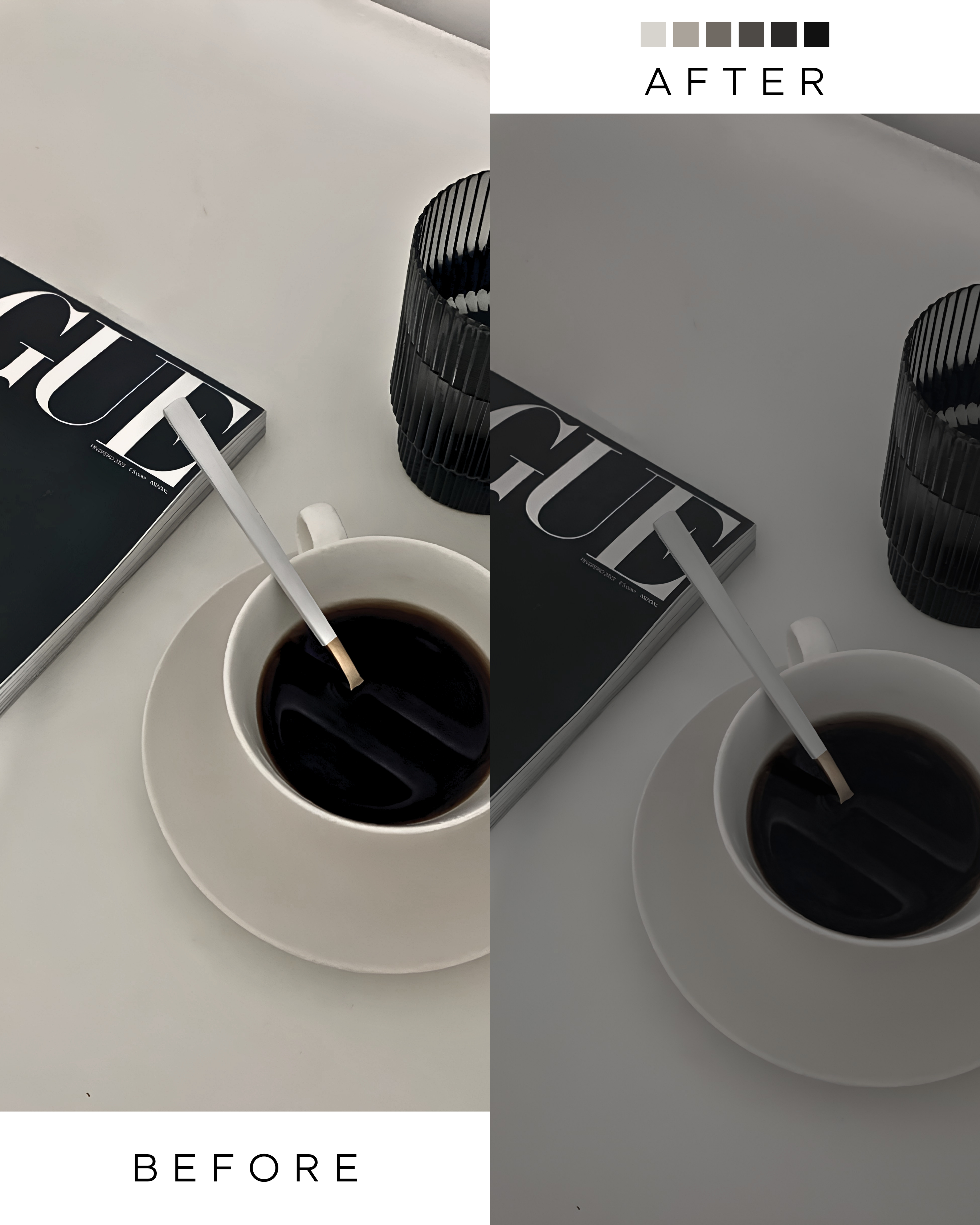 Minimal · Noir  Photo Preset Pack